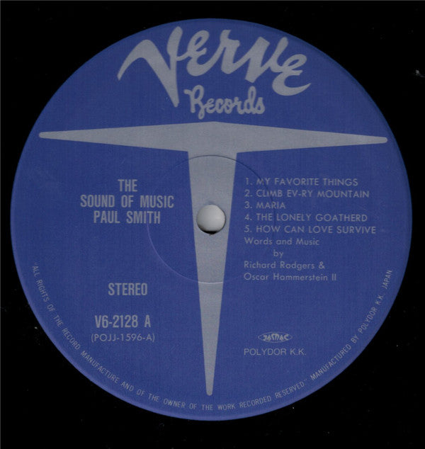 Paul Smith Quartet - The Sound Of Music (Vinyl, LP, Album, Reissue, Stereo) Near Mint (NM or M-) / Very Good Plus (VG+)