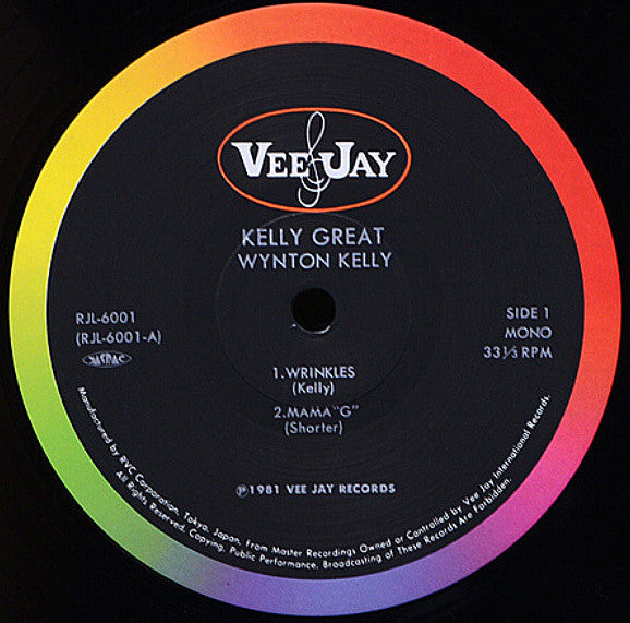 Wynton Kelly - Kelly Great (Vinyl, LP, Album, Reissue, Mono) Very Good Plus (VG+) / Very Good Plus (VG+)