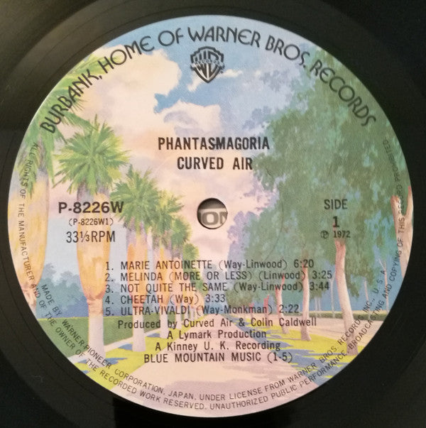 Curved Air - Phantasmagoria (Vinyl, LP, Album, Reissue, Stereo) Very Good Plus (VG+) / Very Good Plus (VG+)