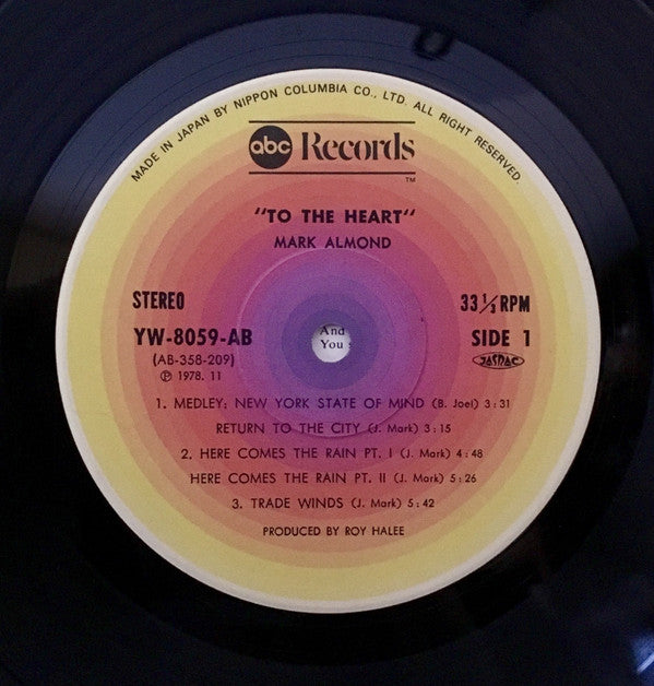 Mark-Almond - To The Heart (Vinyl, LP, Album, Limited Edition)