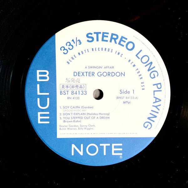 Dexter Gordon - A Swingin' Affair (Vinyl, LP, Album, Limited Edition, Reissue, Stereo) Near Mint (NM or M-) / Near Mint (NM or M-)