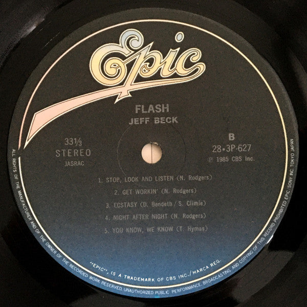Jeff Beck - Flash (Vinyl, LP, Album)