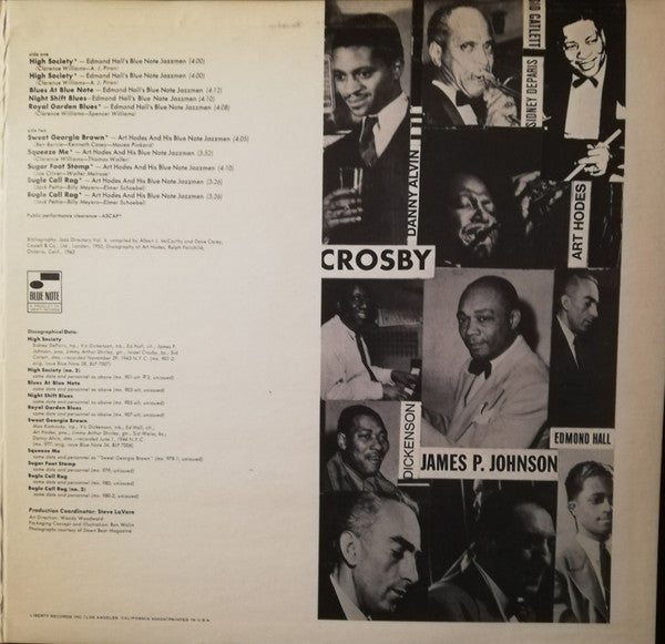 Edmond Hall - Original Blue Note Jazz, Volume 1 (Vinyl, LP, Compilation) Very Good (VG) / Very Good (VG)