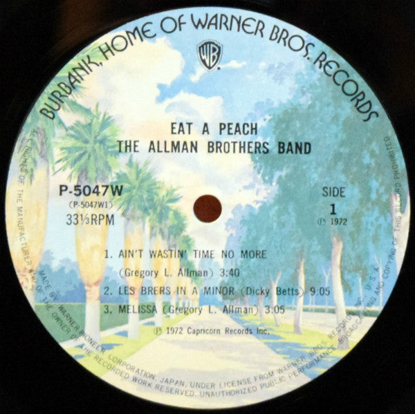 The Allman Brothers Band - Eat A Peach (2xVinyl, LP, Album, Reissue) Very Good Plus (VG+) / Good (G)