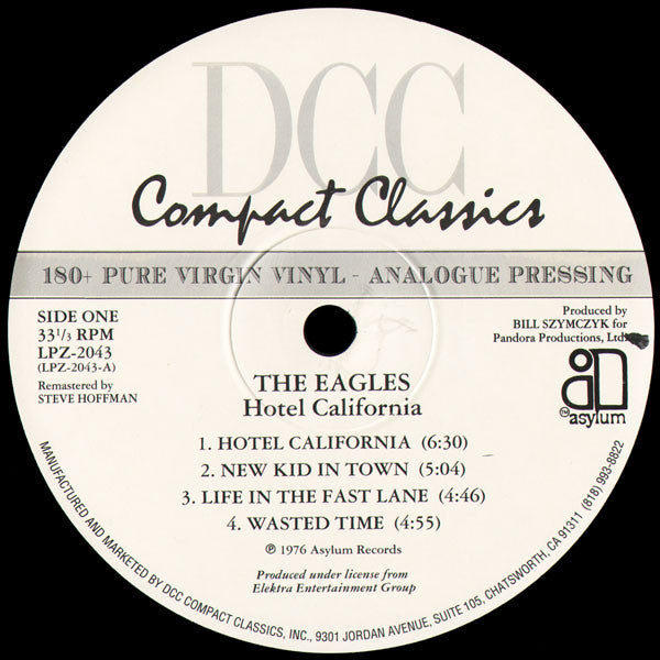 Eagles - Hotel California (Vinyl, LP, Album, Limited Edition, Reissue, Remastered) Near Mint (NM or M-) / Very Good Plus (VG+)