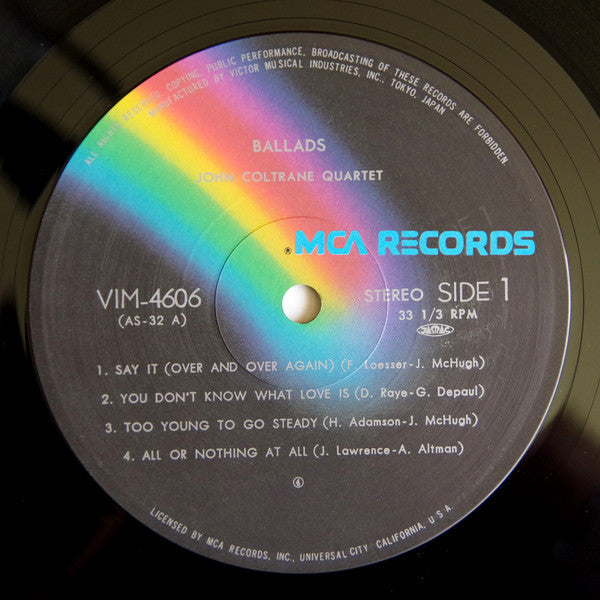 The John Coltrane Quartet - Ballads (Vinyl, LP, Album, Reissue, Ste...