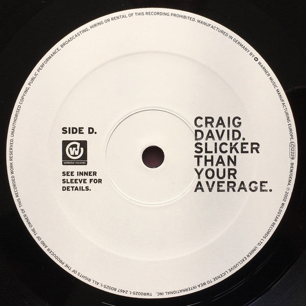 Craig David - Slicker Than Your Average (2xVinyl, LP, Album) Very Good (VG) / Very Good (VG)