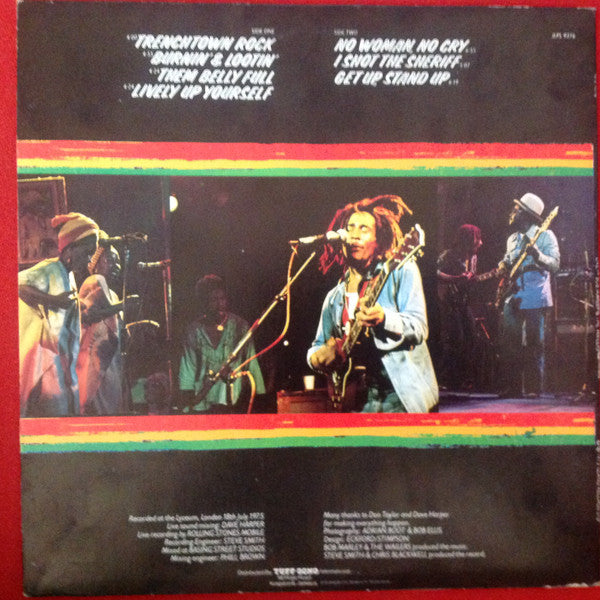 Bob Marley & The Wailers - Live! (Vinyl, LP, Album) Good Plus (G+) / Very Good (VG)