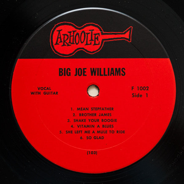 Big Joe Williams - Tough Times (Vinyl, LP, Album, Reissue) Very Good (VG) / Fair (F)