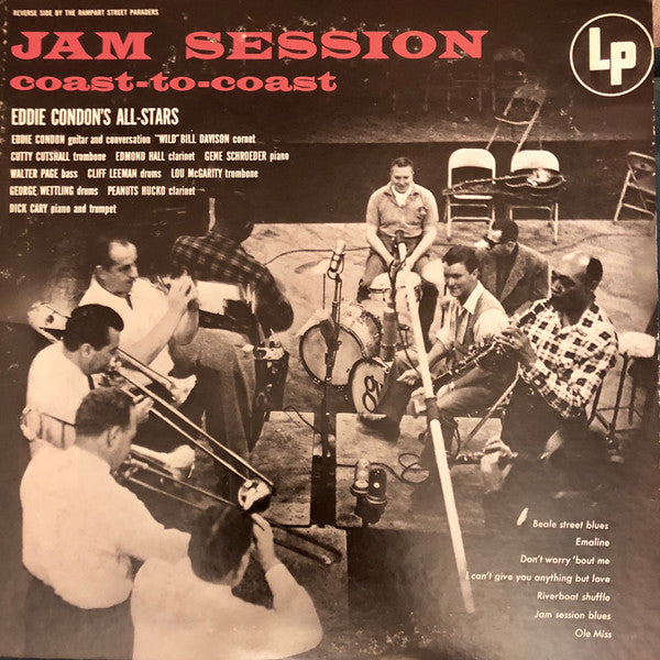 Eddie Condon And His All-Stars - Jam Session Coast-To-Coast (Vinyl, LP, Mono) Very Good Plus (VG+) / Very Good Plus (VG+)
