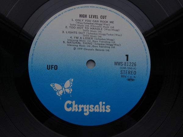 UFO (5) - High Level Cut = UFO Best (Vinyl, LP, Compilation) Very Good Plus (VG+) / Very Good (VG)