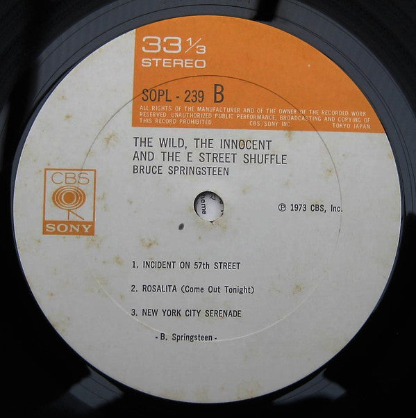 Bruce Springsteen - The Wild, The Innocent &  The E Street Shuffle (Vinyl, LP, Album) Very Good Plus (VG+) / Very Good Plus (VG+)