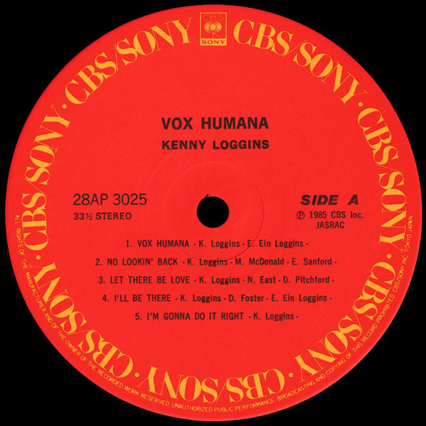 Kenny Loggins - Vox Humana (Vinyl, LP, Album)