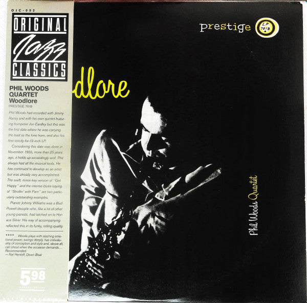 The Phil Woods Quartet - Woodlore (Vinyl, LP, Album, Reissue) Very Good (VG) / Very Good (VG)