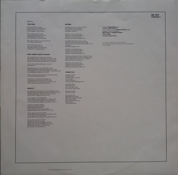 Howard Jones - Human's Lib (Vinyl, LP, Album, Stereo) Very Good (VG) / Very Good (VG)
