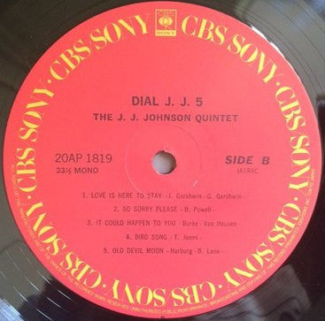 The J.J. Johnson Quintet - Dial J.J. 5 (Vinyl, LP, Album, Reissue, ...