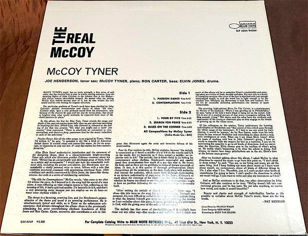 McCoy Tyner - The Real McCoy (Vinyl, LP, Album, Reissue, Stereo)