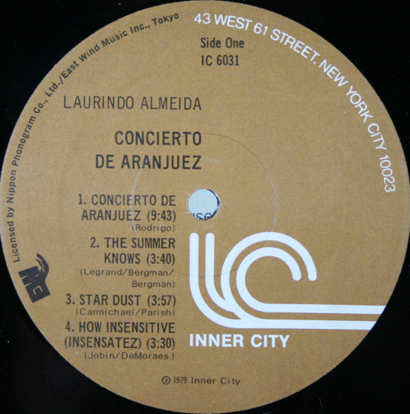 Laurindo Almeida - Concierto De Aranjuez (Vinyl, LP, Album)