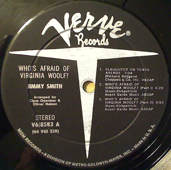 Jimmy Smith - Who's Afraid Of Virginia Woolf? (Vinyl, LP, Album, St...