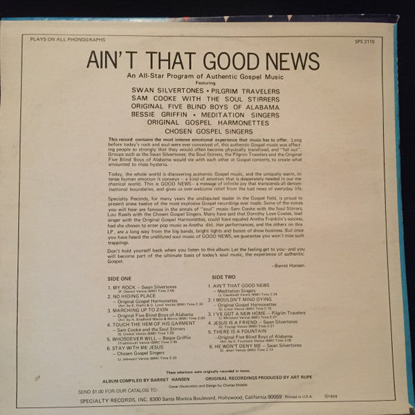 Various - Ain't That Good News (Vinyl, LP, Compilation, Reissue)