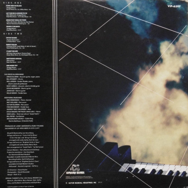 The Gregg Allman Band - Playin' Up A Storm (Vinyl, LP, Album) Very Good Plus (VG+) / Good Plus (G+)
