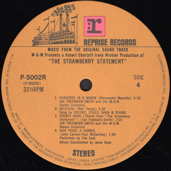 Various - The Strawberry Statement (Vinyl, LP, Repress)