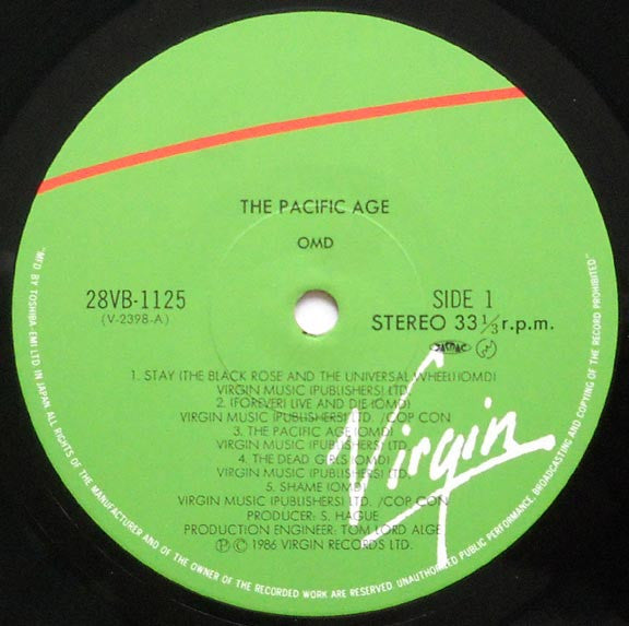 Orchestral Manoeuvres In The Dark - The Pacific Age (Vinyl, LP, Album)