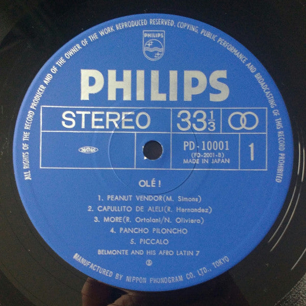 Belmonte & His Afro Latin 7 - Olé! (Vinyl, LP, Album, Stereo)