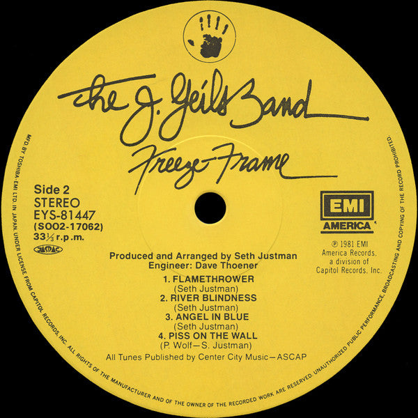 The J. Geils Band - Freeze Frame (Vinyl, LP, Album)