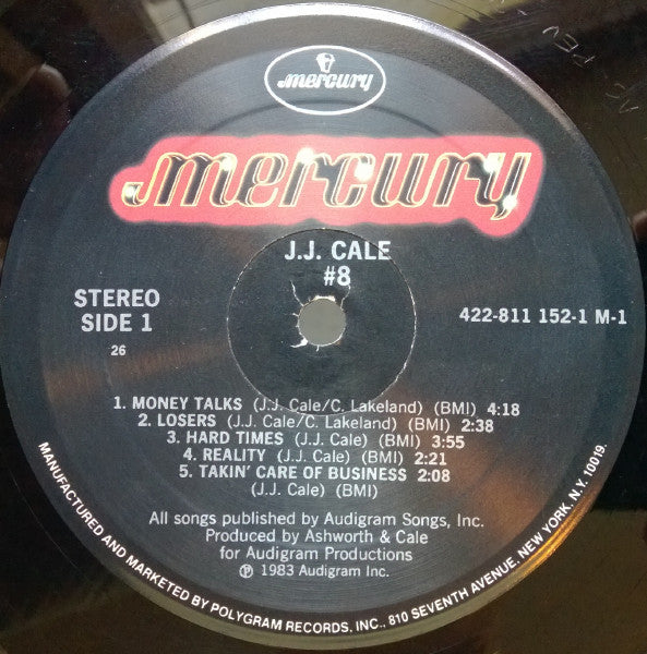 J.J. Cale - #8 (Vinyl, LP, Album) Very Good (VG) / Very Good (VG)