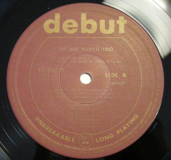 The Bud Powell Trio - The Bud Powell Trio (Vinyl, LP, Album, Reissu...