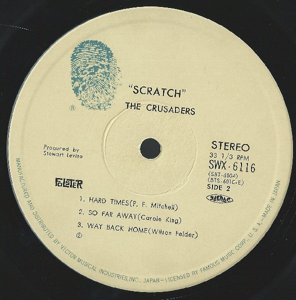 The Crusaders - Scratch (Vinyl, LP, Album) Very Good Plus (VG+) / Very Good (VG)