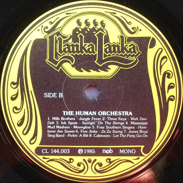 Various - The Human Orchestra (Rhythm Quartets In The Thirties) (Vinyl, LP, Album, Compilation, Mono) Very Good (VG) / Very Good (VG)