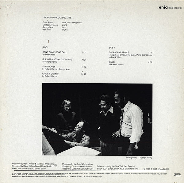 New York Jazz Quartet - Oasis (Vinyl, LP, Album) Very Good Plus (VG+) / Good (G)