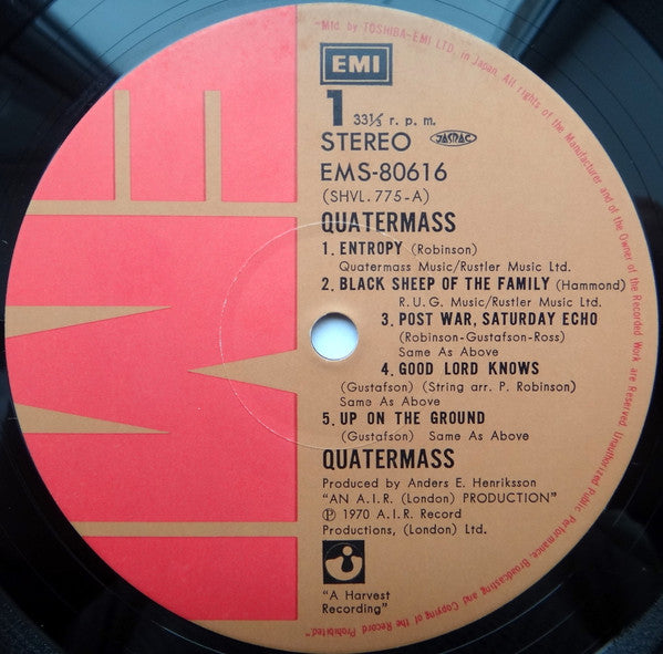 Quatermass (3) - Quatermass (Vinyl, LP, Album, Reissue) Near Mint (NM or M-) / Very Good Plus (VG+)