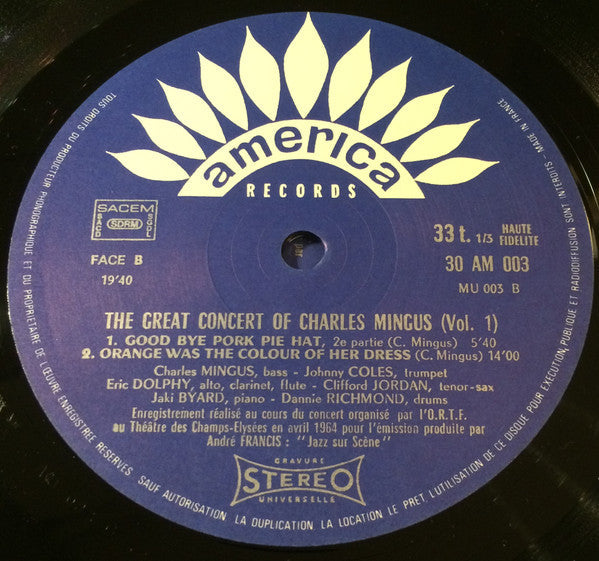 Charles Mingus - Memorial Charles Mingus - The Great Concert Paris ...
