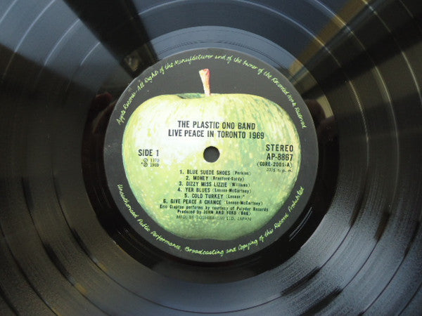 The Plastic Ono Band - Live Peace In Toronto 1969 (Vinyl, LP, Album, Reissue) Very Good (VG) / Good Plus (G+)