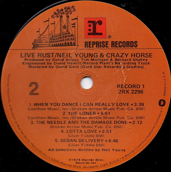 Neil Young - Live Rust (Vinyl, LP, Album)
