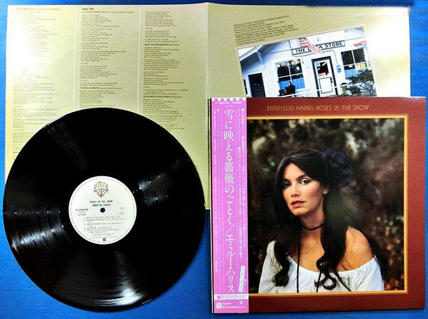 Emmylou Harris - Roses In The Snow (Vinyl, LP, Album, Stereo) Very Good Plus (VG+) / Very Good Plus (VG+)
