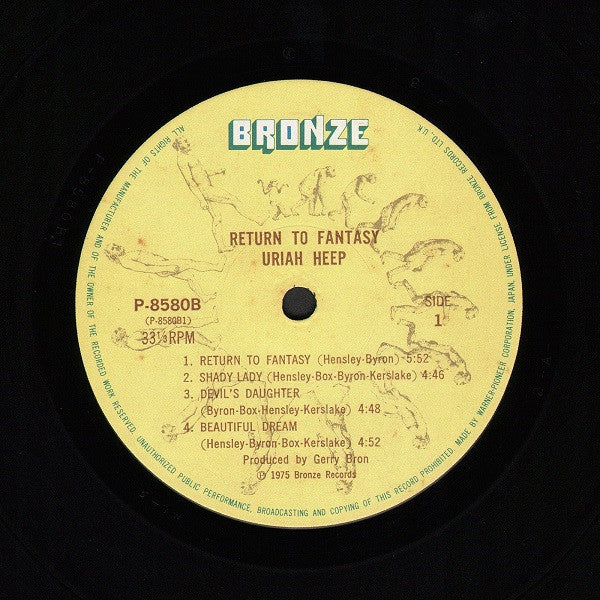 Uriah Heep - Return To Fantasy (Vinyl, LP, Album)