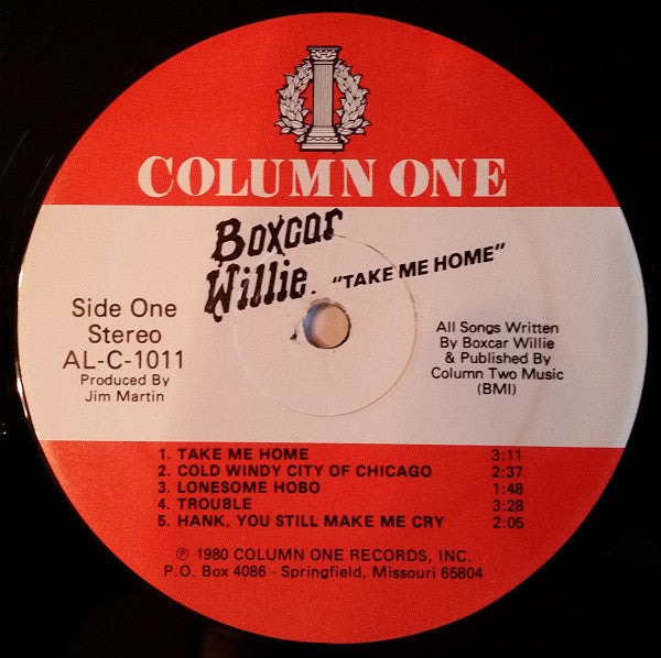 Boxcar Willie - Take Me Home (Vinyl, LP, Album) Very Good (VG) / Good Plus (G+)