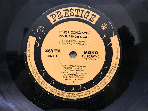 Hank Mobley - Tenor Conclave (Vinyl, LP, Album, Reissue, Mono) Very Good Plus (VG+) / Very Good Plus (VG+)