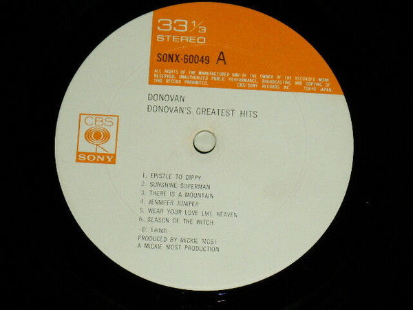 Donovan - Donovan's Greatest Hits (Vinyl, LP, Compilation, Stereo)