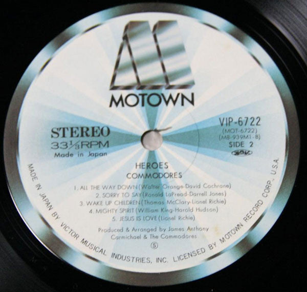 Commodores - Heroes (Vinyl, LP, Album)