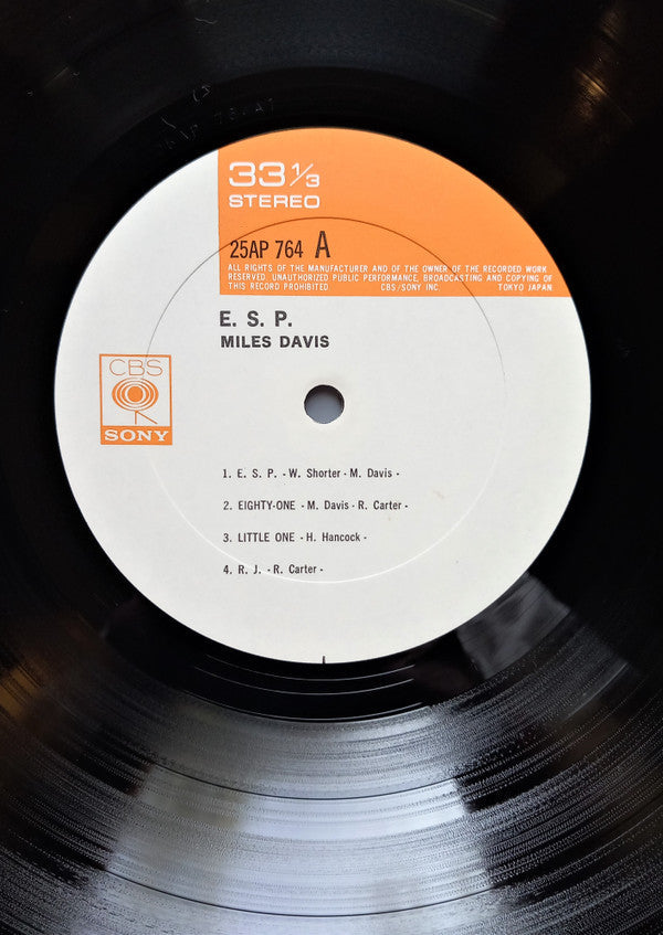 Miles Davis - E.S.P. (Vinyl, LP, Album, Reissue, Stereo) Very Good Plus (VG+) / Very Good (VG)