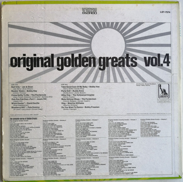 Various - Original Golden Greats Vol. 4 (Vinyl, LP, Compilation) Good Plus (G+) / Very Good (VG)