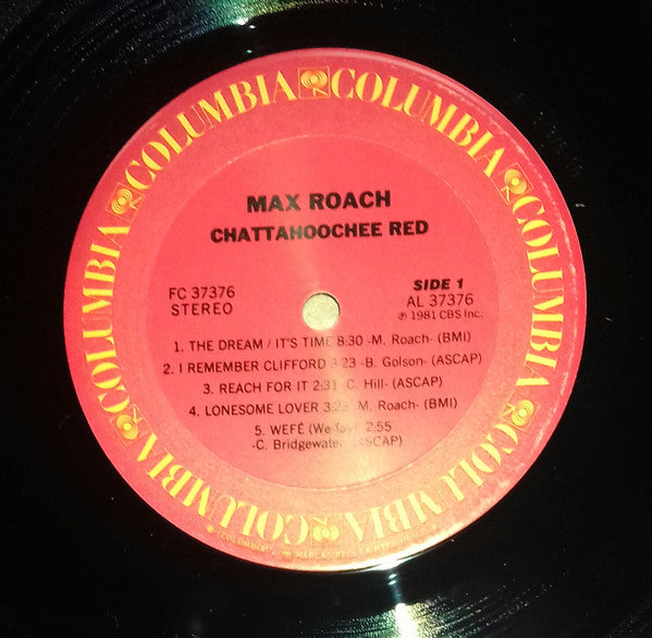 Max Roach - Chattahoochee Red (Vinyl, LP, Album, Stereo) Very Good (VG) / Very Good Plus (VG+)