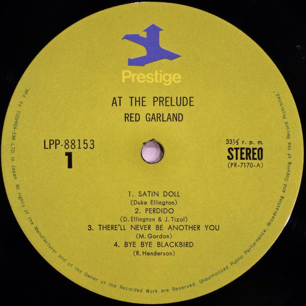Red Garland - At The Prelude (Vinyl, LP, Album, Reissue, Stereo)