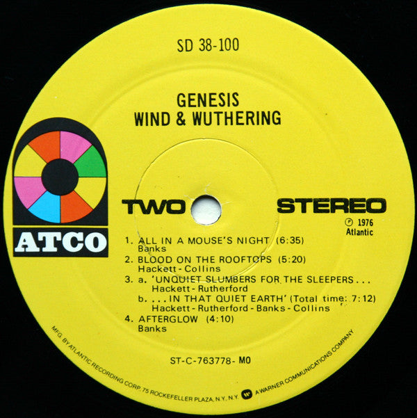 Genesis - Wind & Wuthering (Vinyl, LP, Album, Reissue, Stereo) Good Plus (G+) / Very Good Plus (VG+)