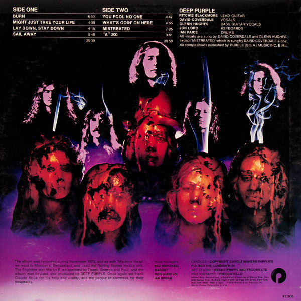 Deep Purple - Burn (Vinyl, LP, Album, Reissue)